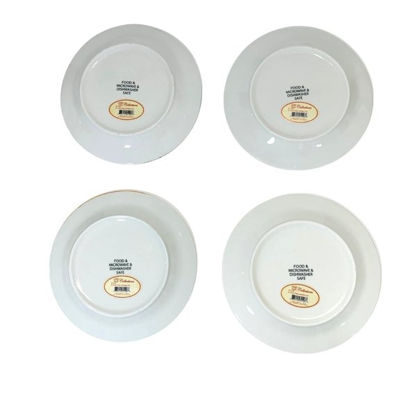 Tii Spring Luncheon Birds Butterfly Set of 4 Mugs Dessert Plates Brunch Boxed - Picture 11 of 14